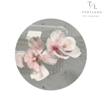 Вафельний декор "Квітка фантазія тонована рожева", 1 шт.