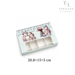 Коробка для ескімо 4 шт Сніговики 20.8x15x5 см