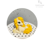 Шоколадна фігурка "Коник №1 біло-жовтий"