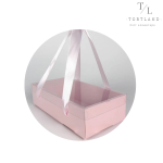 Коробка рожева 27×13.5×7 см з ручками