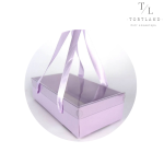 Коробка фіолетова 27×13.5×7 см з ручками