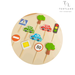 Набір "Дорожні знаки та машинки"