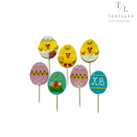 Набір "Курчата з яйцями", 7 шт