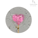 Льодяник ізомальт сердечко рожевий