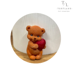 Шоколадна фігурка "Ведмедик коричневий серце"