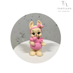 Фігурка "Зайка рожева зі сердечком"