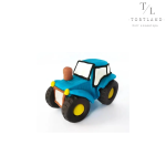 Цукрова прикраса "Трактор синій у тубусі", TM SLADO