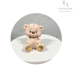 Шоколадна фігурка "Тедді коричневий зі золотим"