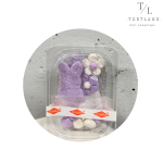 Прикраса "Зайчик цукровий лавандовий"