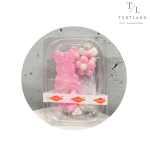 Прикраса "Зайчик цукровий рожевий"