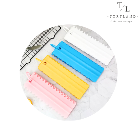 Набір фігурних двосторонніх шпателів 22.5*7,5 см Моно, 4 шт