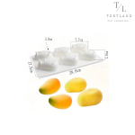 Силіконова форма "Манго об'ємні", 6 шт