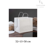 Пакет білий 32х15х30 см