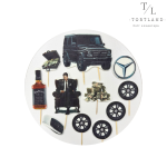 Набір цукрових топерів "Мерседес чорний"