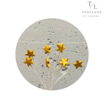 Зірочки на дротику золото, 7 шт