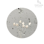 Зірочки на дротику білі перламутрові, 7 шт