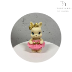 Шоколадна фігурка "Лапуля 6 біло-рожева"