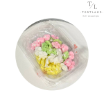 Набір цукрових прикрас "Барвінок мікс жовтий", 40 шт