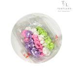 Набір цукрових прикрас "Барвінок мікс лавандовий", 40 шт