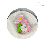 Набір цукрових прикрас "Жоржина моно рожева", 9 елементів