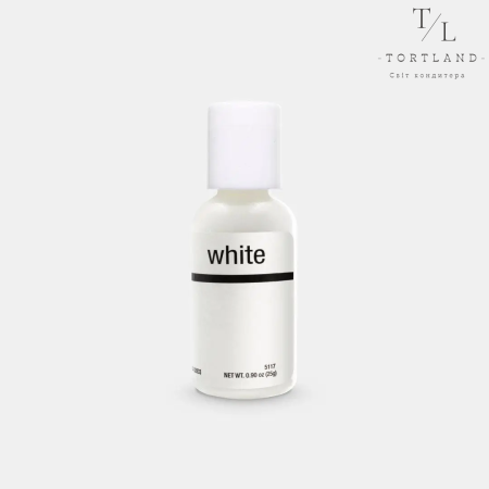Фарба-гель Chefmaster, 20 мл BRIGHT WHITE