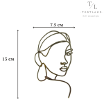 Акриловий топер "Силует жінки" №52