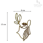 Акриловий топер "Силует жінки" №53