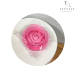 Вафельний декор "Троянда рожева", 1 шт