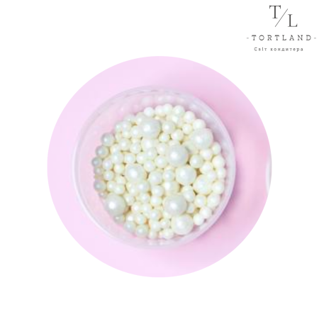 Цукрові кульки "Мікс білих кульок", 50 г