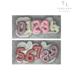 Силіконовий молд "Цифри кульки 4.6 см"
