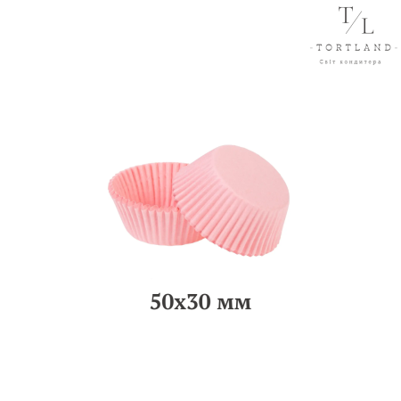 Паперові форми  50x30 мм рожеві